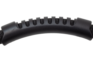 Jeep Wrangler Unlimited Grab Handles - A-Pillar & Sound Bar - Fishbone Offroad - Molded Rubber - Black - `07-`18